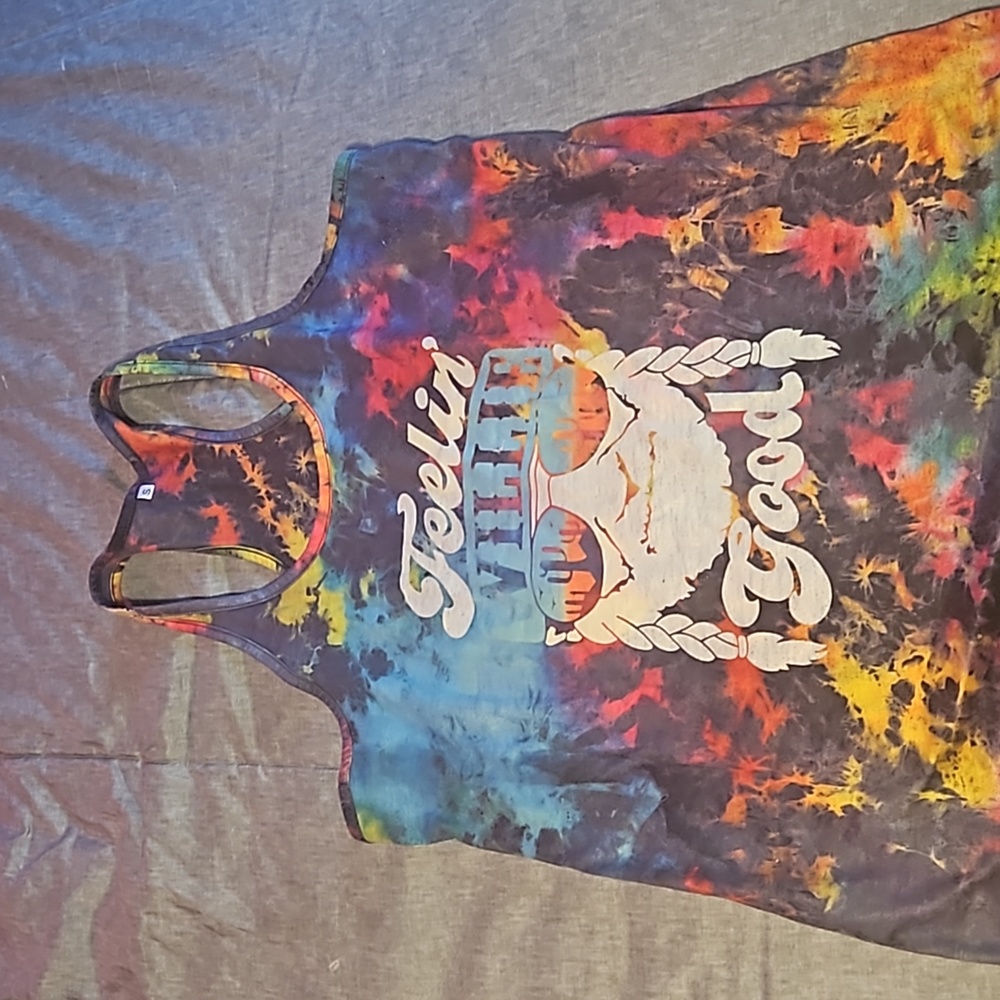 Tye dye razor back tank